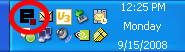 EasyPHP in der Taskbar.